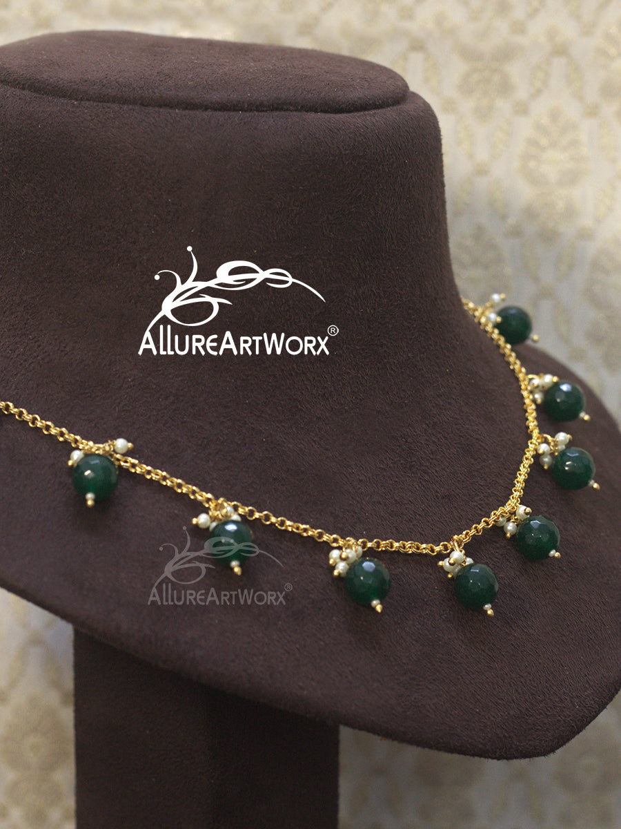 Dark Green Agate Chain